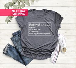 Retirement Gift, Retirement Shirts, Retired Not My Problem Anymore, Funny Retirement Party Gift, Grandpa Gifts, Dad Gift
