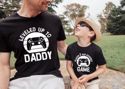 Leveled Up To Daddy Shirt Player 2 Has Entered To Game Shirt, Gamer Dad Shirt, Gifts for New Dad, Cute Gift for New Dad,