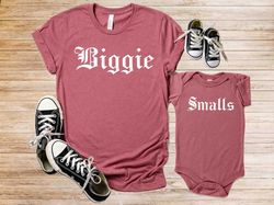 BiggieSmalls Shirt,Dad and Son Shirts,Dad and Daughter Shirts,Fathers Day Gift,Dad and Me Matching Shirts,Fathers Day Ma