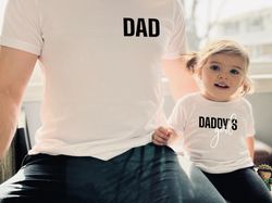 Dad and daughter  Daddys girl shirt  Baby girl Father and daughter shirts  Dad and me tees  Fathers day matching shirts