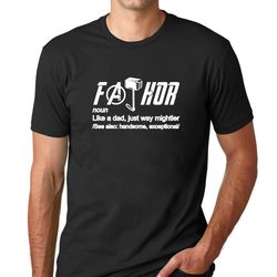 Fathor TShirt, Like Dad Just Way Mightier, Fathers Day Shirt, Best Father Shirt, Dad tshirt, Gift for dad, gift for fath