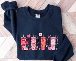 Obsessive Cup Disorder Valentines Day Sweatshirt, Valentine Sweatshirt, Cups Sweatshirt, Heart Pink Cup Shirt, Valentine