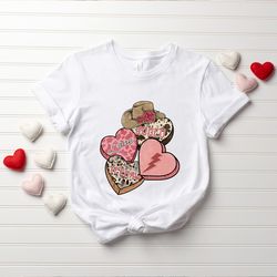 Western Valentines Day Tee, Leopard Print Valentines Day Shirt, Western Sublimations Shirt, Valentine Heart Shirt, Cowgi