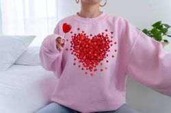 Hearts Valentines Day Shirt, Valentines Day Shirts For Women,3D Heart Shirt, Cute Valentine Shirt, Valentines Day Gift,