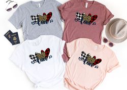 Leopard Print Valentines Hearts Shirt, Valentines Day Shirt, love shirt, Couple Matching Shirt, Gift For Wife, Engagemen