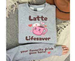 Personalized Sweatshirt, Nurse Coffee Shirt, Valentine Gift, Registered Nurse Sweatshirt, Valentines Day Shirt, Couple S