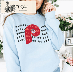 Phillies Dancing On My Own Sweatshirt, Light Blue Phillies Shirt, Gifts for Phillies Fans - Happy Place for Music Lovers