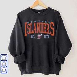 New York Islanders Crewneck, Vintage Style New York Islanders Sweatshirt, New York Hockey Crewneck, College Sweatshirt,