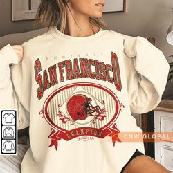 San Francisco Football Sweatshirt, Brock Purdy Shirt Retro Crewneck, 49ers Vintage 90s Graphic Tee Gift For Fan L114P