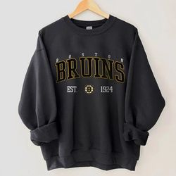 Vintage Boston Bruins Crewneck College Sweatshirts, Hockey Fan Gifts, Boston Bruins Sweatshirts, and Boston Hockey Sweat
