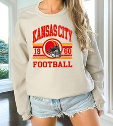 Vintage Kansas City Chiefs Sweatshirt, Trendy Kansas City Football Crew Neck, Chiefs Football Sweatshirt, Vintage Kansas