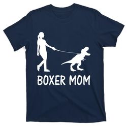 boxer mom dog boxer mama dinosaur women mothers day t-shirt