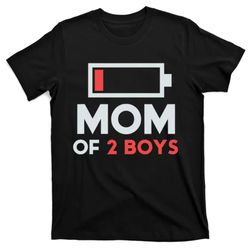 Mom of 2 Boys Shirt Gift from Son Mothers Day Birthday T-Shirt