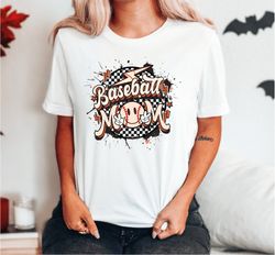 Baseball Mom Smile Face Shirt, Baseball Mom T-shirts, Baseball Mama Tee, Baseball Shirt For Women, Sports Mom Tee, Mothe