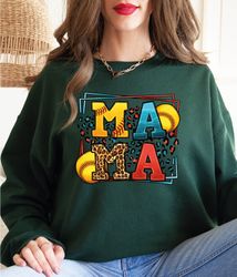 softball mom sweatshirt, leopard softball mom shirt, softball sweatshirt, softball mom hoodie, mothers day shirt, mother