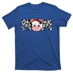 mother cow mom farming birthday gift funny family matching gift t-shirt