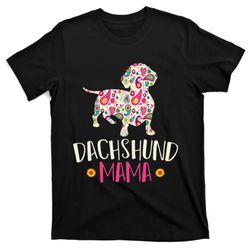 Mothers Day Gift Mom Dog Vintage Dachshund T-Shirt