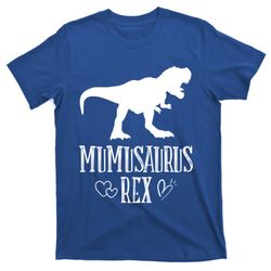 Mumu Saurus Dinosaur Mother Grandma Funny Matching Family Funny Gift T-Shirt