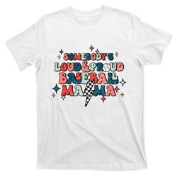Somebodys Loud Mouth soccer Mama Mothers Day Groovy T-Shirt