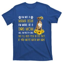 sunflower boxer mom mothers day dog mom gift t-shirt