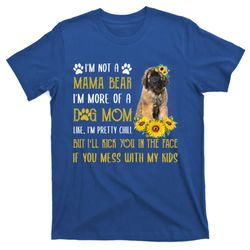 Sunflower Leonberger Mom Mothers Day Dog Mom Gift T-Shirt