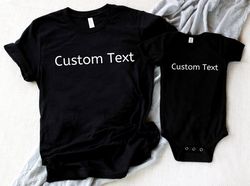 Custom Dad And Son Shirts, Custom Text Dad And Son Matching Shirts, Dad Son Matching Shirts, Father And Son Shirt, Fathe