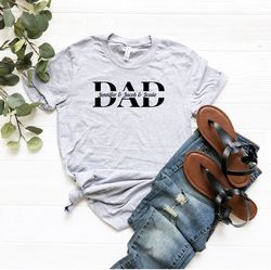 Custom Dad Kids Names Shirt, Personalized Dad Shirt, Custom Kids Names T-Shirt, Dad Gifts, Fathers Day Shirt, New Dad Sh