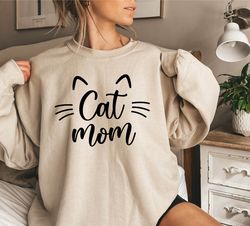 Cat Mom Sweatshirt, Cat Mama Sweatshirt, Funny Womens Cat Lover Sweatshirt, Cat Mom Gift, Cat Mom Sweatshirt, Mothers Da