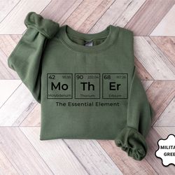 Mother Periodic Table Sweatshirt, Funny Mama Sweatshirt, Chemistry Mom Sweatshirt, Mothers Day Gift, Mama Sweatshirt, Cu