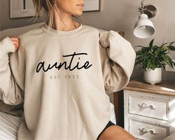 Personalized  Auntie Sweatshirt , Auntie Sweater, Funny Aunt Hoodie, Aunt Sweatshirt, Birthday Gift Aunt, Sister Shirts