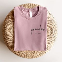 Personalized Grandma Shirt, Mothers Day Shirt, Nana Shirt, Gift for Grandmother, Mothers Day Gift, Mom Gift, Cute Mom Sh