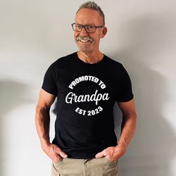 pregnancy announcement grandparents shirt  promoted to grandma grandpa shirts  new grandparents