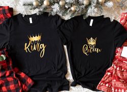 Couples King and Queen Shirt, Valentines Day Shirt, Honeymoon T-Shirt, Valentines Day Shirt, Matching Couple Shirt, Husb