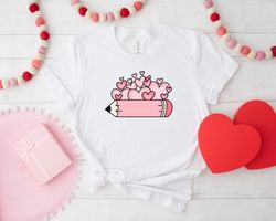 Teacher Valentines Day Shirt, Teacher Heart Shirt, Valentines School Shirt, Valentine Teacher Shirt, Valentines Day Shir