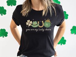 Cute St Patricks Day Shirt for Couple, Western Saint Pattys Day Shirt 2023, Lucky Charm Shirt Women, Gift for Girlfriend