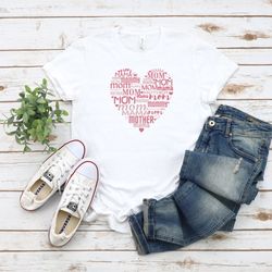 Mama Heart Shirt, Mama Shirt, Mom Shirt, Mothers Day Gift, Birthday Gift For Mom, Gift For Her, Best Mom Shirt, Mothers