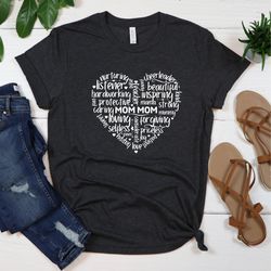 Mom Mom Heart Shirt, Mothers Day Shirt, Gift For Mom, Mom Shirt, Mama Shirt, Mom Mom Shirt, Heart Shirt, Gift For Her, M
