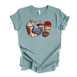 baseball fan coffee drinks, baseball coffee, baseball fan ball  bat design on premium bella  canvas unisex shirt, plus s