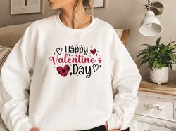 Happy Valentines Day Sweatshirt, Valentine Shirt, Retro Sweatshirt, Couple Shirt, Valentine Gift Sweatshirt