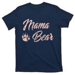 Vintage Mama Bear Paw Funny Mothers Day Mommy Grandma Aunt T-Shirt