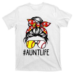 Aunt Life Softball Baseball Funny Mothers Day T-Shirt