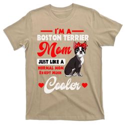 Boston Terrier Mom American Gentleman Dog Mothers Day T-Shirt