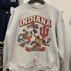 Vintage 90s Indiana football Crewneck Sweatshirt  T-Shirt  Hoodies, Indiana football Shirt, NCAA Shirt, Football Shirt,