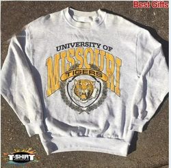 Vintage NCAA Missouri Football Sweatshirt  T-Shirt  Hoodies, University of Missouri Shirt, NCAA Shirt, Vintage Football