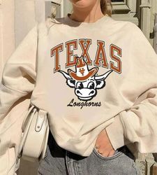 Vintage NCAA Texas football Sweatshirt  T-Shirt, vintage Texas Shirt, Unisex T-shirt Crewneck Hoodie