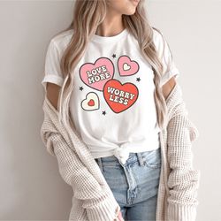 Retro Valentines Day Shirt, Funny Hearts Valentines Shirt, Love Shirt, Teacher Valentine Shirt, Valentine Day Tee, Happy