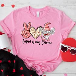 Cupid is My Gnome Valentines Day Shirts, Gnomes Valentines Shirts, Valentines Hoodie, Valentines Day Gift, Cute Valentin