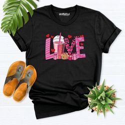 Valentines Day Coffee Love shirt, heart Shirt, Valentines Day gift, love shirt, heart love Valentine Shirt, girlfriend s