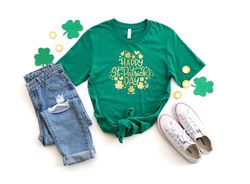 Happy St Patricks Day Family Shirt, Matching Family Shirt, Shamrock Shirt, St Patricks Day Shirt, Patricks Day Shirt, Fa