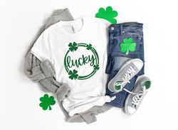 Lucky Shirt,St Patricks Day Shirt,Lucky Shamrock Shirt,Shamrock Tee, Patricks Day Gift,Patricks Day Family Matching Shir